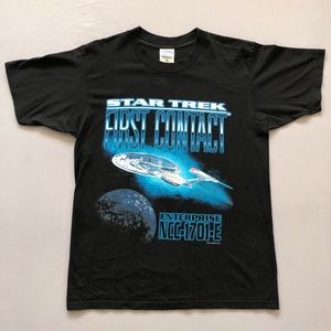 Vintage 1996 Star Trek First Contact Movie Tee